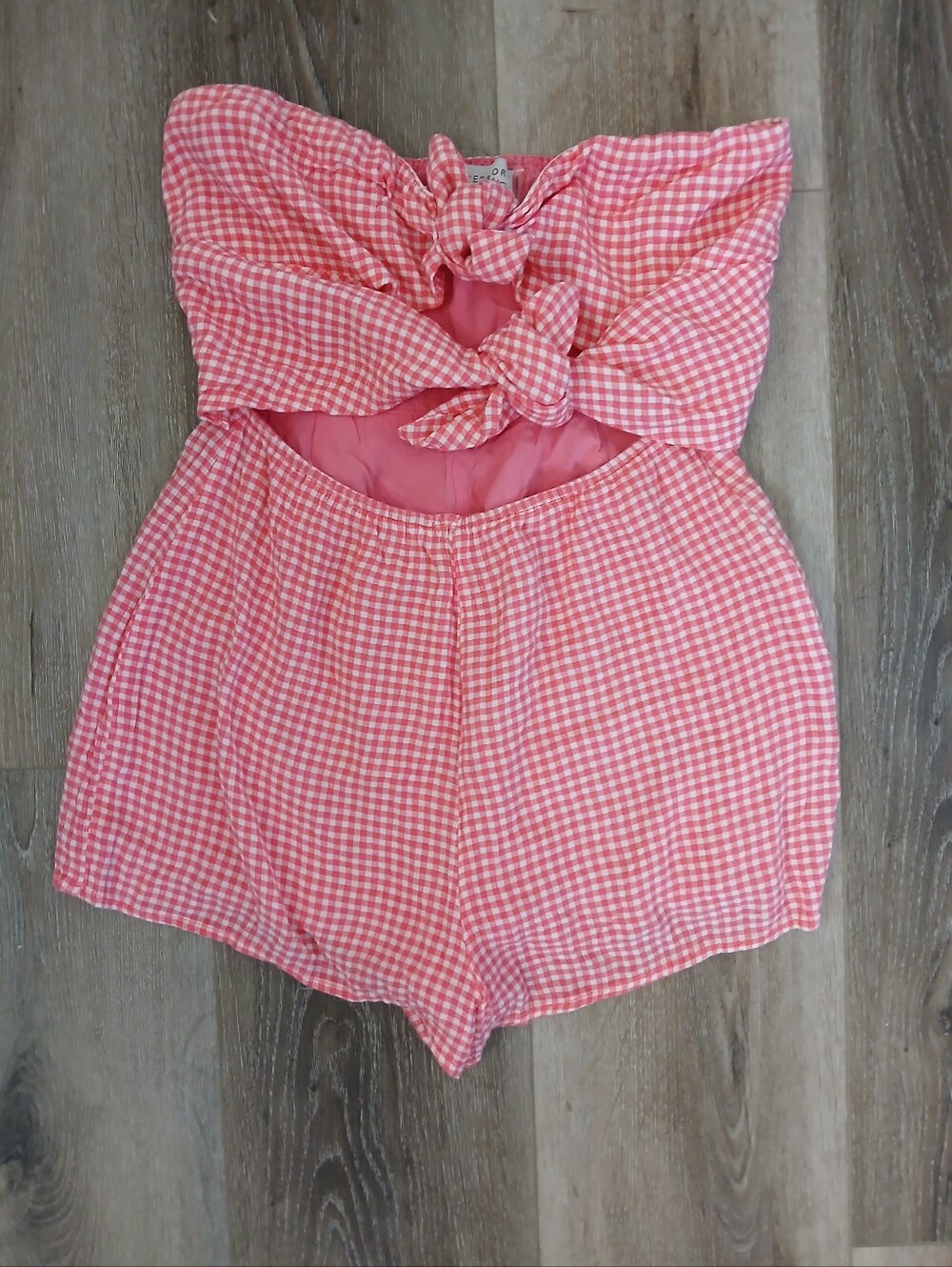Dress Forum Pink And White Checkered Jumper